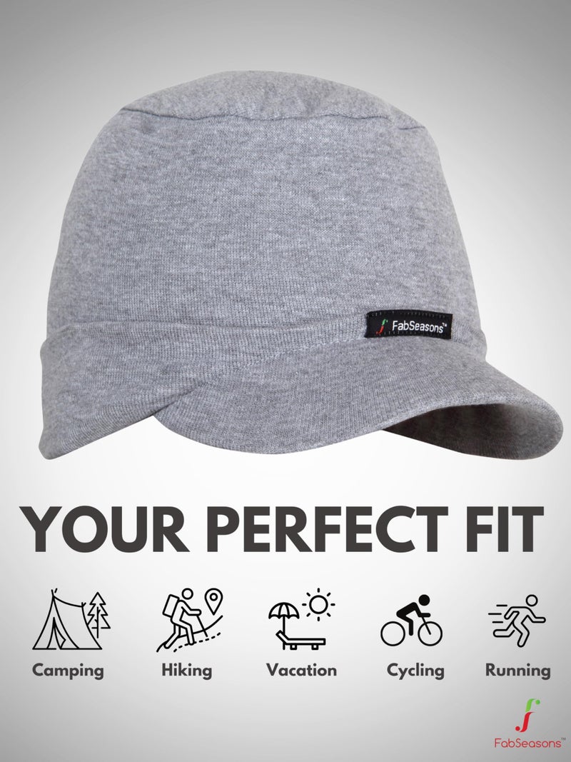 FabSeasons Cotton Skull Cap (Grey) - Image 3