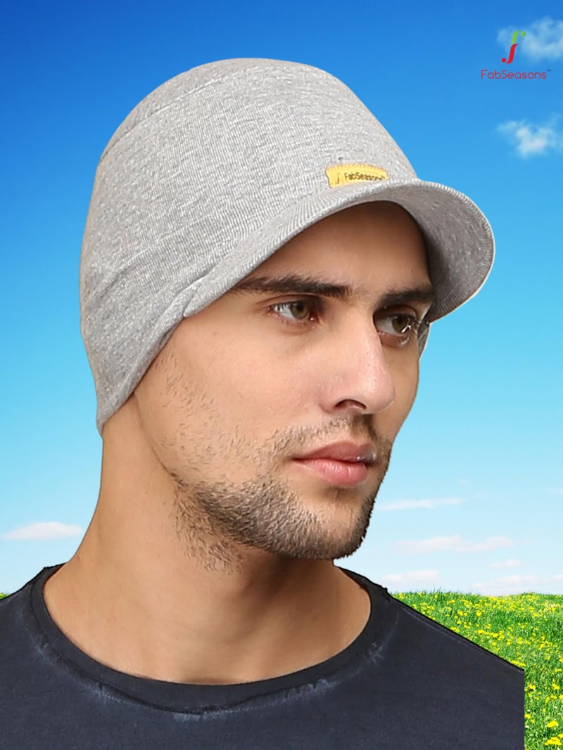 FabSeasons Cotton Skull Cap (Grey) - Image 2
