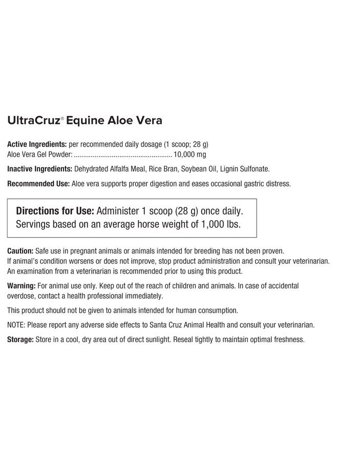 UltraCruz UltraCruz-sc-516523 Equine Aloe Vera Supplement for Horses, 10 lb, Pellet (162 Day Supply)  - Image 4