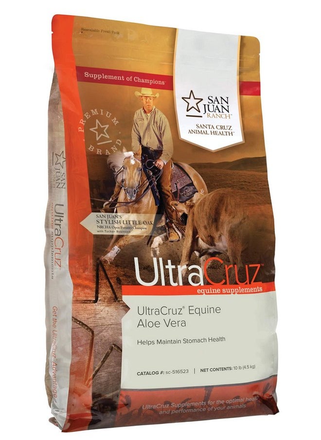 UltraCruz UltraCruz-sc-516523 Equine Aloe Vera Supplement for Horses, 10 lb, Pellet (162 Day Supply)  - Image 1