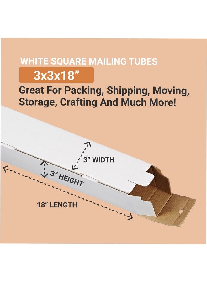 Aviditi Shipping Boxes Small 3"L X 3"W X 18"H , 25-Pack | Corrugated Cardboard Box For Packing, Moving And Storage 3X3X18 3318 - Image 2