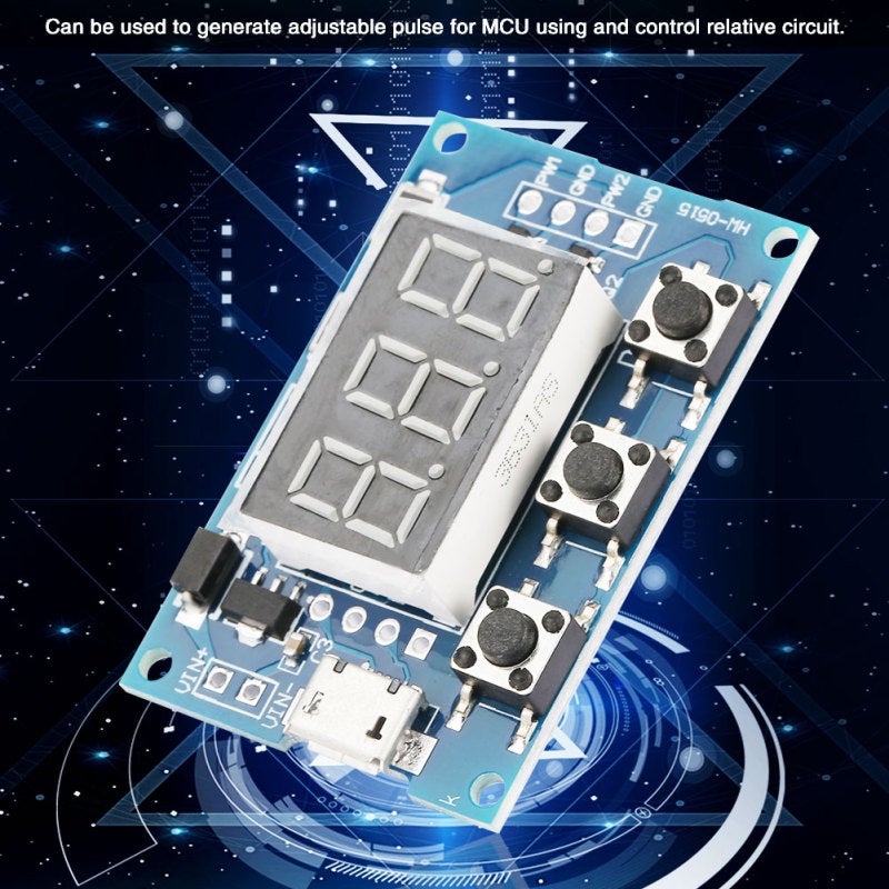 Dual PWM Pulse Generator 5-30V Adjustable Frequency 1Hz-150KHz Signal Module - High Precision Serial Communication Duty Cycle Controller for MCU - Image 3
