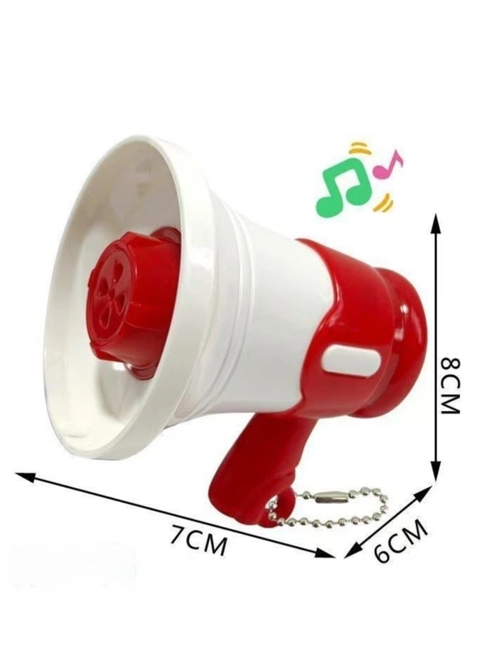 FLYHSO Mini version of small horn sound amplifier, recorder toy, key hanging chain, backpack hanging chain, music toy x 2 - Image 2