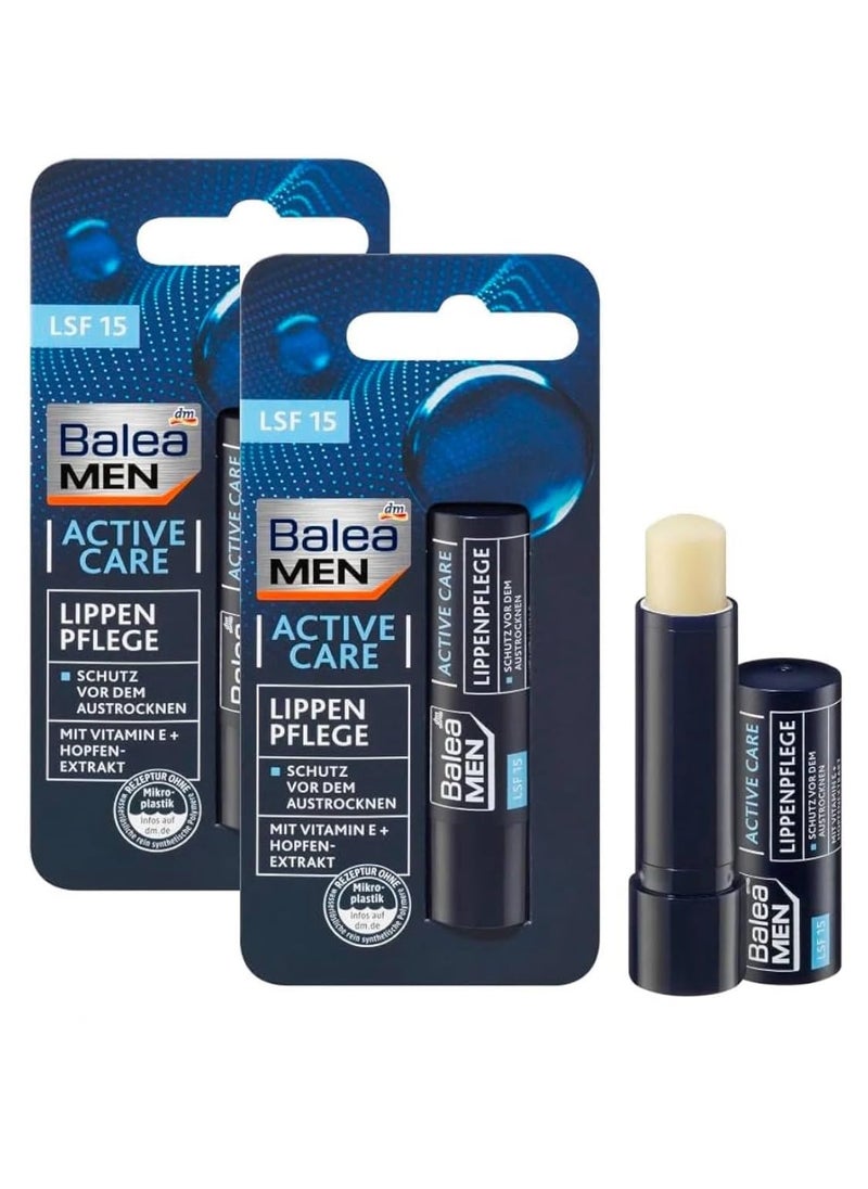 Balea - Balea MEN lip care active care 48 g Pack of 2  German product - Image 1