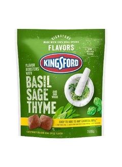 Kingsford Easy Ignition BBQ Smoker Flavor Booster Charcoal with Basil Sage and Thyme Charcoal Green 2 lbs 8072427  - Image 1
