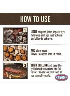 Kingsford Easy Ignition BBQ Smoker Flavor Booster Charcoal with Basil Sage and Thyme Charcoal Green 2 lbs 8072427  - Image 3
