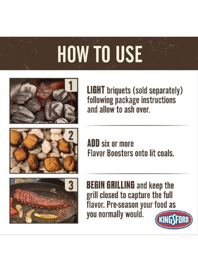 Kingsford Easy Ignition BBQ Smoker Flavor Booster Charcoal with Basil Sage and Thyme Charcoal Green 2 lbs 8072427  - Image 3