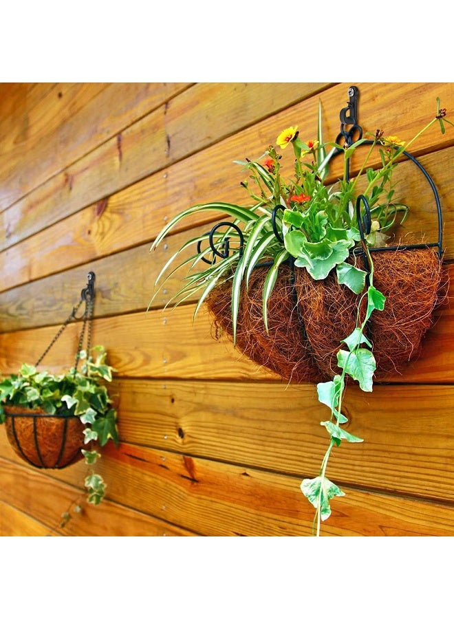 15Pcs Easy Twist-In Screw Hooks , For Outdoor String Lights, Multi-Purpose Hangers For Plants, Cords and Wind Chimes, Wall Wood Ceiling Deck Mount, Black , 3.5*2.9 cm - Image 3