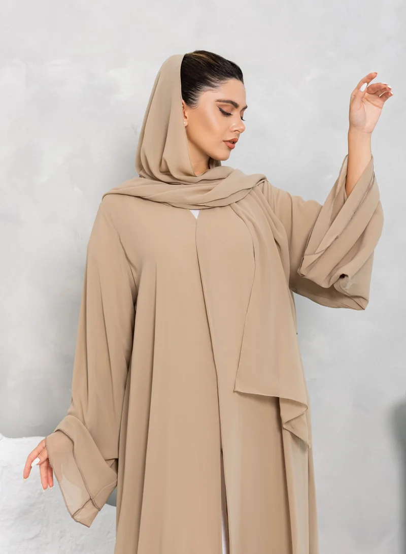Nikias Double Chiffon Abaya