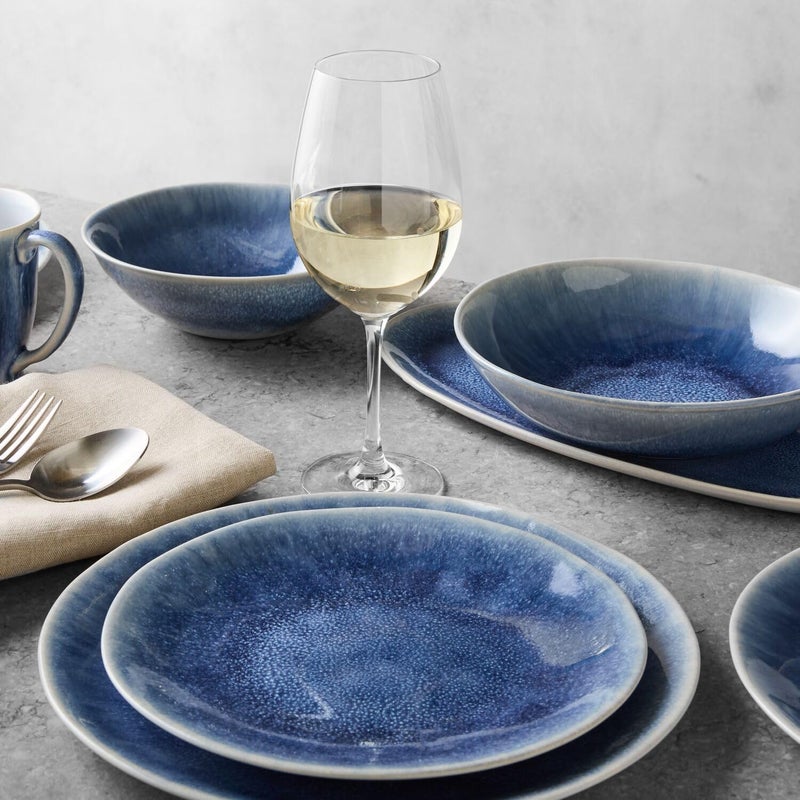 Sur La Table Cloud Oval Platter Blue - Image 5