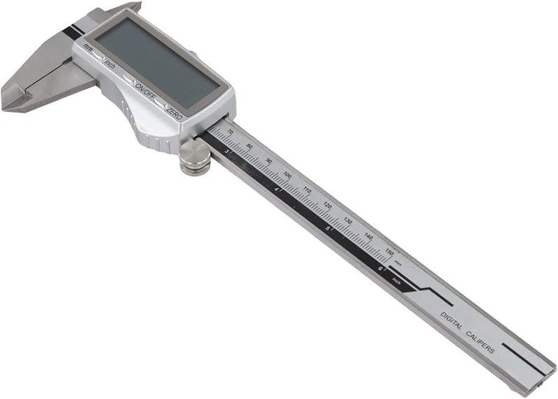 فرجار رقمي من الفولاذ المقاوم للصدأ 150 مم قابل لإعادة الشحن بدقة 0.01 مم أداة صنع المجوهرات - Image 3