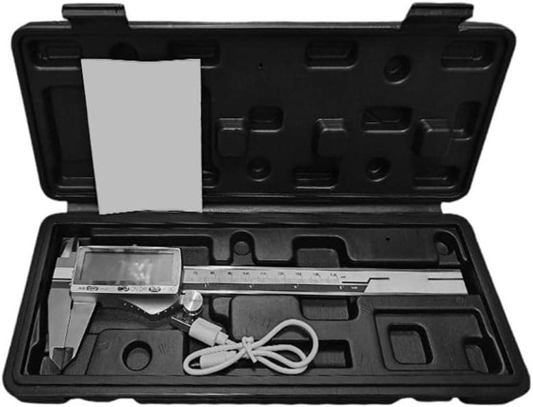 فرجار رقمي من الفولاذ المقاوم للصدأ 150 مم قابل لإعادة الشحن بدقة 0.01 مم أداة صنع المجوهرات - Image 5