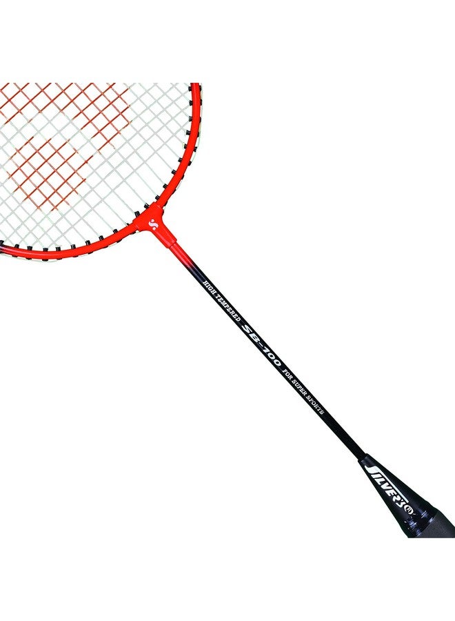 Silvers مجموعة سيلفر SB-100 - 5 (2 مضارب بادل + 2 قطعة من الشوتل البلاستيكي) أحمر-أصفر - Image 2