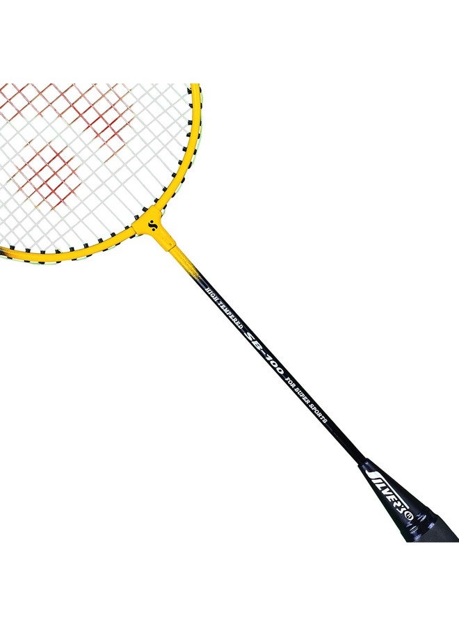 Silvers مجموعة سيلفر SB-100 - 5 (2 مضارب بادل + 2 قطعة من الشوتل البلاستيكي) أحمر-أصفر - Image 3