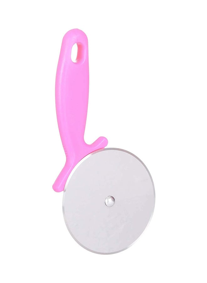 Stainless Steel Pizza Cutter With Plastic Handle - Purple 