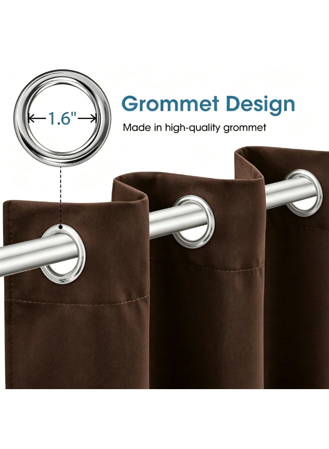 KYD 1 Panel Blackout Curtains,Darkening Curtains Decorative Blackout Curtains, Thermal Insulated Room Darkening Curtains for Bedroom Living Room - Image 3
