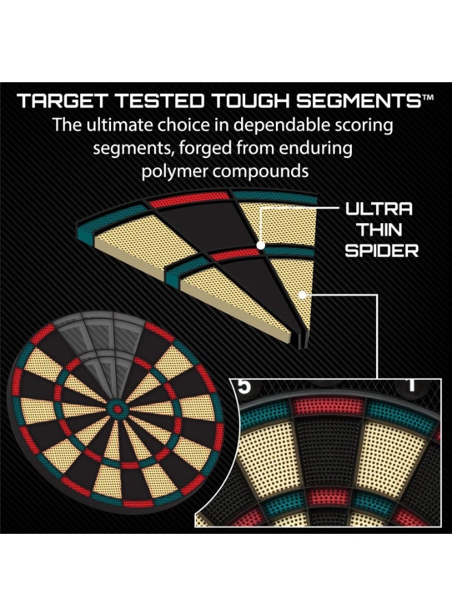 Fat Cat Fat Cat by GLD Products 727 Electronic Dartboard Value Size Over 15 Games and 132 Options Auto-Scoring Compact Display with Missed-Dart Throw Catch Ring Soft Tip Darts and Extra Points Battery Operated, multicolored, one size  - Image 4