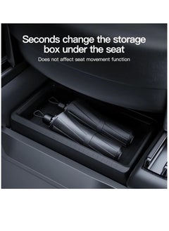 Excefore Model Y Vent Cover 2024, Backseat Air Vent Cover Protection Floor Mats with Under Seat Storage Organizer for 2020-2024 Tesla Model Y Accessories Interior Set of 2  - Image 2