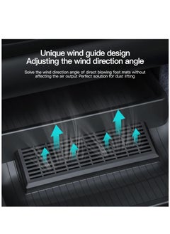 Excefore Model Y Vent Cover 2024, Backseat Air Vent Cover Protection Floor Mats with Under Seat Storage Organizer for 2020-2024 Tesla Model Y Accessories Interior Set of 2  - Image 4
