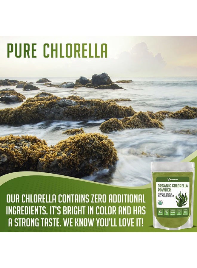 XPRS Nutra Organic Chlorella Powder - Broken Cell Wall Chlorophyll Powder - Chlorella Organic Powder for Immunity - Vegan Friendly Chlorella Powder Organic for Complete Protein (8 Ounce) - Image 4