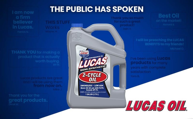Lucas Oil 10115 Semi-Synthetic 2-Cycle Motor Oil - 1 Gallon - Image 3
