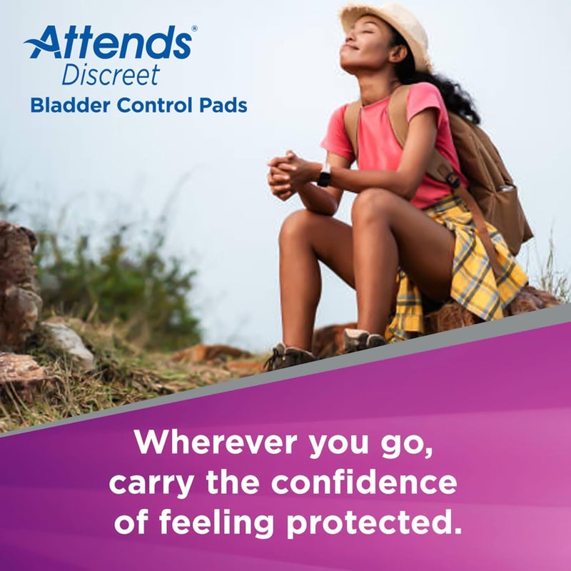 Attends Discreet Bladder Control Pads  Maximum Long Womens Incontinence Liner Pad ADPMAL 20 Count - Image 5