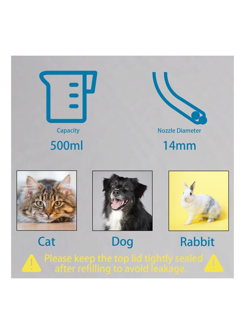 SYOSI Pet Water Bottle Hanging Water Dispenser Feeder Pet Puppy Water Bottle Cat Water Drinking Fountains for Cage Portable Dog Water Dispenser Feeding Water Pet Supplies for Dog Cat Puppy Rabbit - Image 4