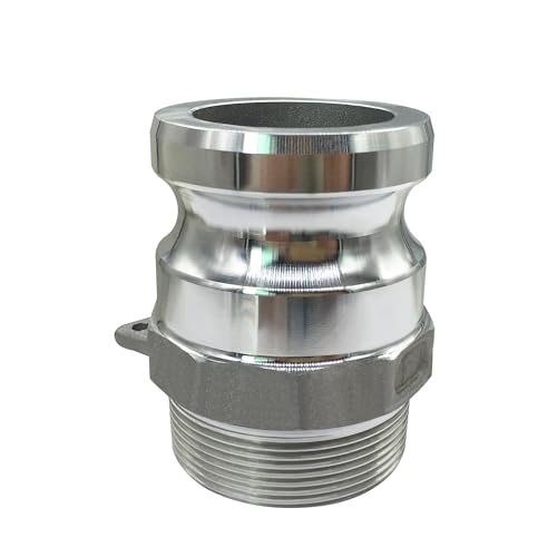 Beduan Aluminum Cam Lock Fittings Part F Cam and Groove Hose Fitting 15 Plug x 15 NPT Male Threaded Adapter - Image 3