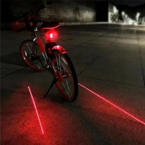 Mobee Bicycle Lamp Safety Rear Tail Light LED Light with Laser Strip