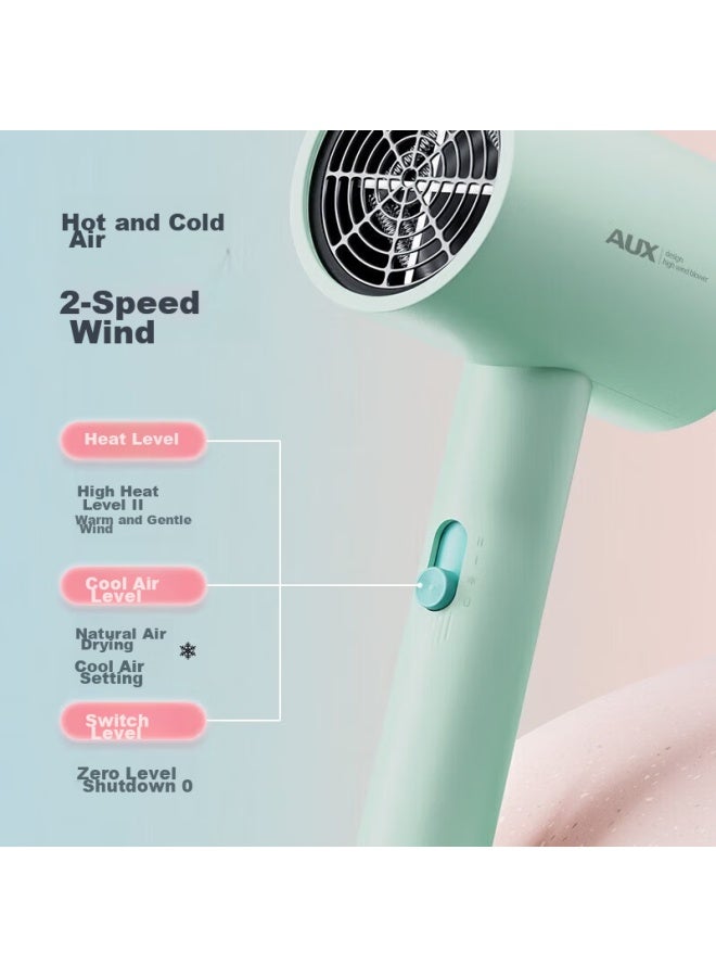 Aux Hair Dryer, Low Power 800w, For Student Dormitory, Portable Mini Hair Dryer For Bedroom, Home Use, Negative Ion, Hair-friendly, Hair-protecting Electric Hair Dryer - Image 4