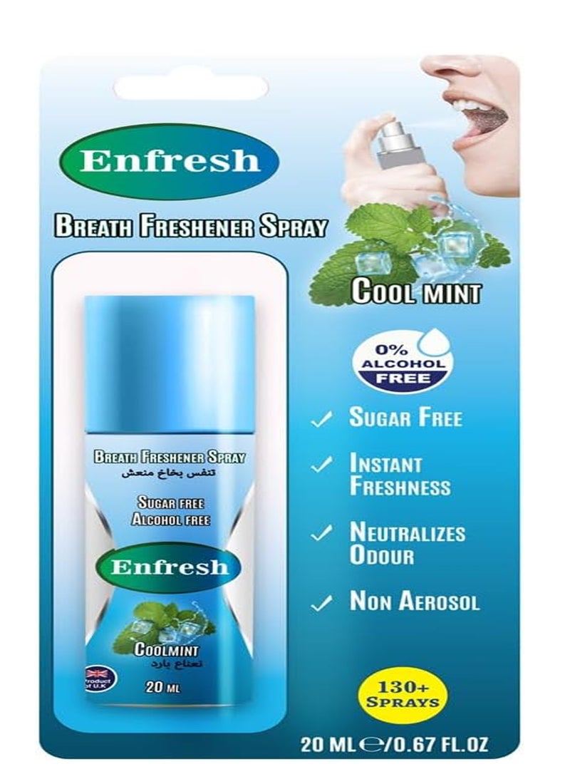 Enfresh Breath Fresher Spray - Cool Mint 20ml  - Image 1