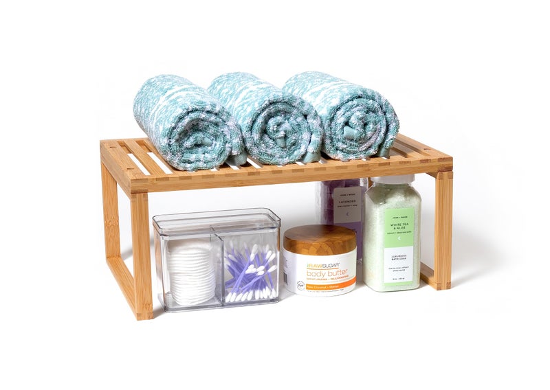 Lipper International Bamboo Kitchen Cabinet Shelf for Organizing a Pantry, Countertop, or Bathroom, 15 5/8" x 10" x 6 1/4" - Image 4