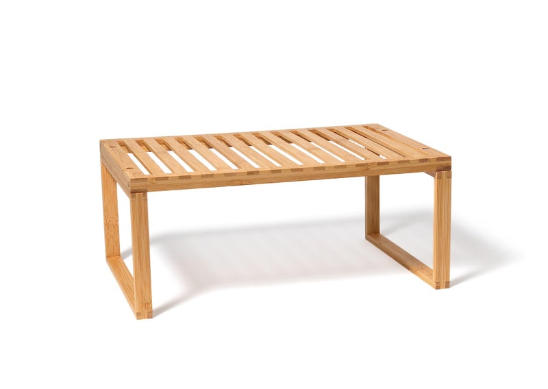 Lipper International Bamboo Kitchen Cabinet Shelf for Organizing a Pantry, Countertop, or Bathroom, 15 5/8" x 10" x 6 1/4" - Image 1