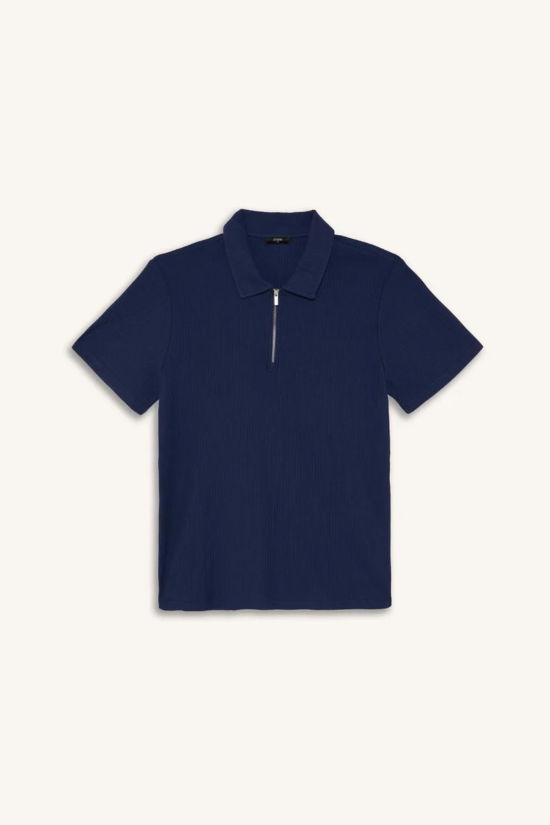 ديفاكتو Regular Fit Short Sleeve Polo T-Shirt