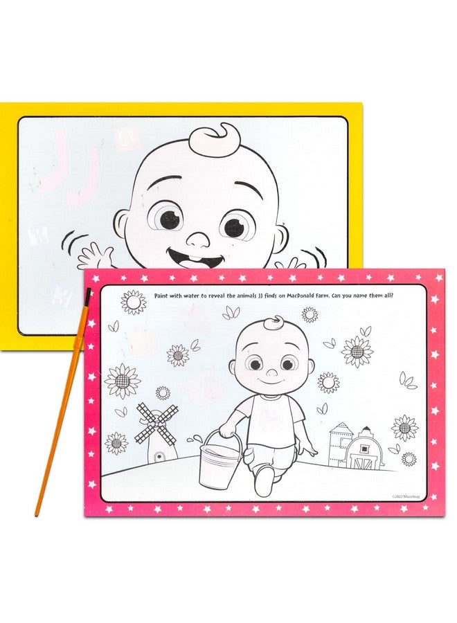 Bendon Cocomelon Paint With Water Set for Kids Toddlers Bundle ~ Reusable Mess Free Imagine Ink Book with Water Surprise Brush with Mini Coloring Book and Stickers (Cocomelon Water Painting Kit) - Image 2