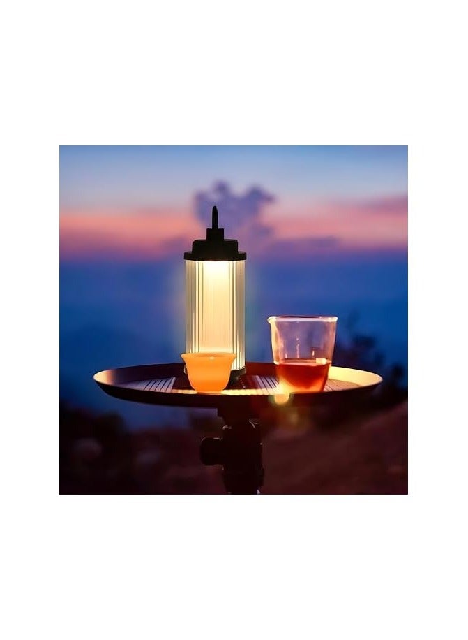erorex Portable Camping Lights for Outdoor & Indoor Use - Multi-Functional Lightweight LED Rechargeable Lanterns with Magnetic Base, Warm Light- Ideal for Camping & Emergencies (Pack of 2)  - Image 1