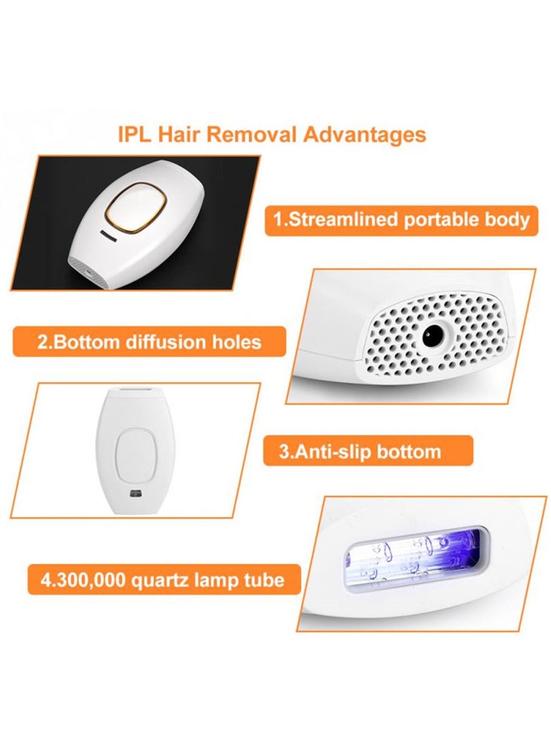 Generic Laser Hair Removal IPL Epilators Device 500000 Flashes Epilators Hair Removal Machine Women Shaving Home Use Painless Body Shaver (Black)  - Image 5