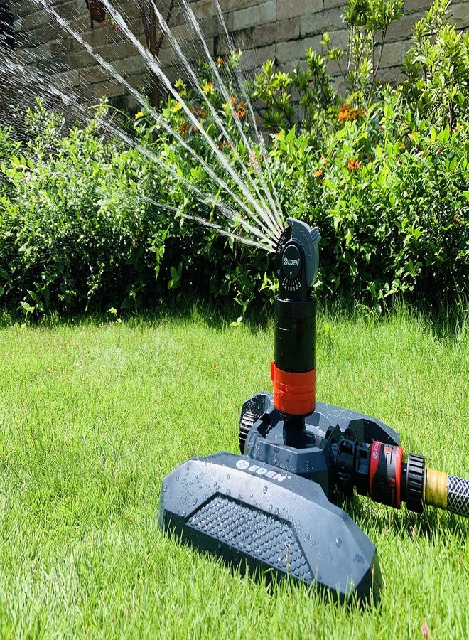إيدين نظام رش متعدد الأنماط Eden 94124 Turbo Gear Drive Sprinkler Plus، مع مجموعة توصيل سريع، تغطية 360 درجة - Image 5