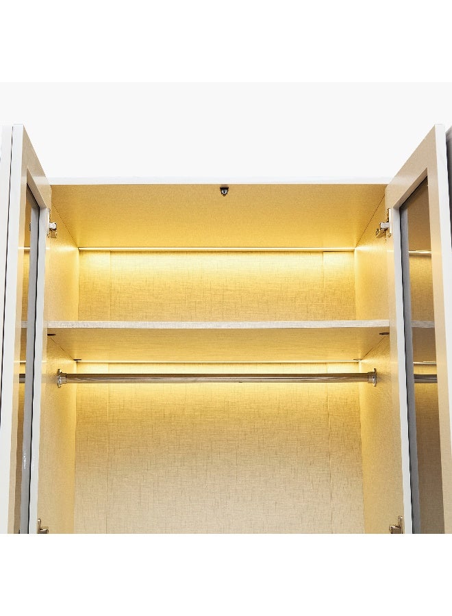 Home Box خزانة غراند 6 أبواب مع إضاءة LED للمنازل الحديثة - Image 4