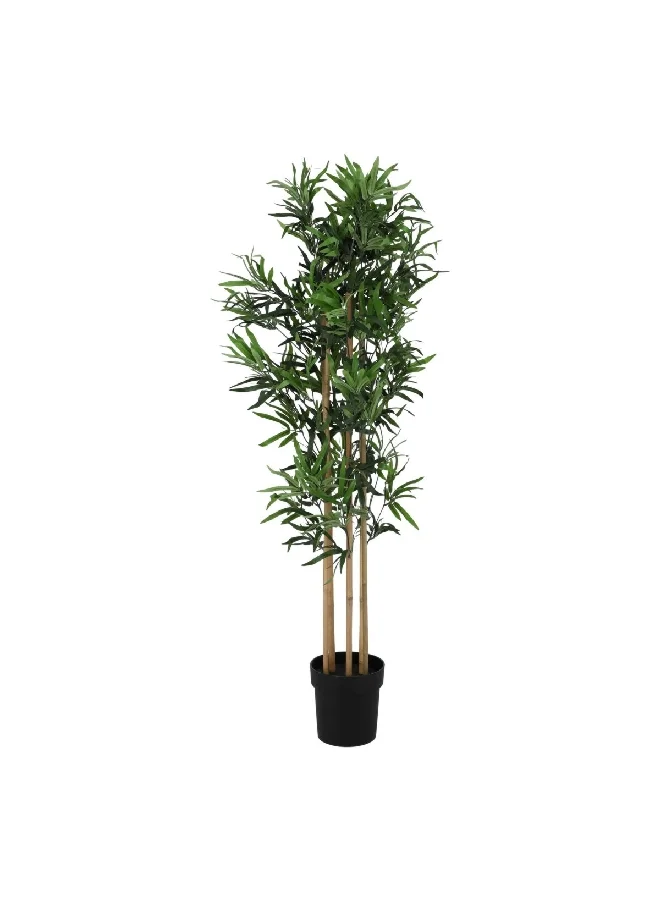 serene 1000-Leaves Realistic Looking Artificial Bamboo Tree with Sturdy Pot Green and Brown 150cm 19815
