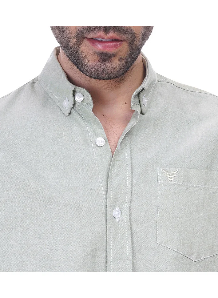 Coup Coup - Solid Shirt with Long Sleeves and Pocket Detail