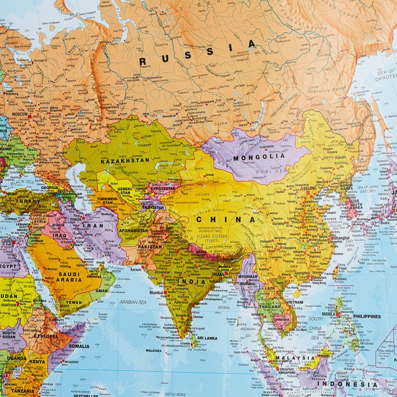 Maps International Giant World Map Poster - Mega-Map of The World - Front Sheet Laminated - 46 x 80 - Updated 2025 - Image 3