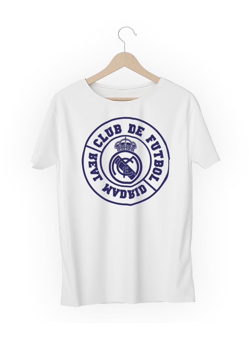 Fashion World Cotton T-shirt Printed with High-quality Real Madrid Club  - Image 3