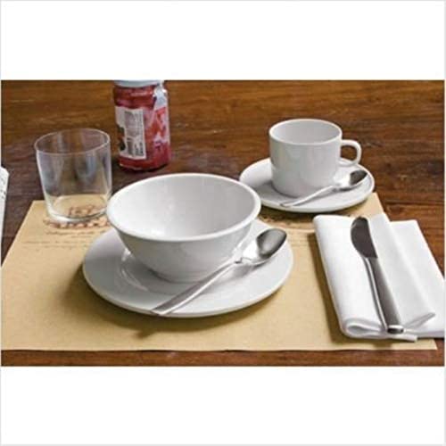 ALESSI A di Alessi 5-1/4-Inch Platebowlcup Dessert Bowl, White Porcelain, Set of 4 - - Image 3