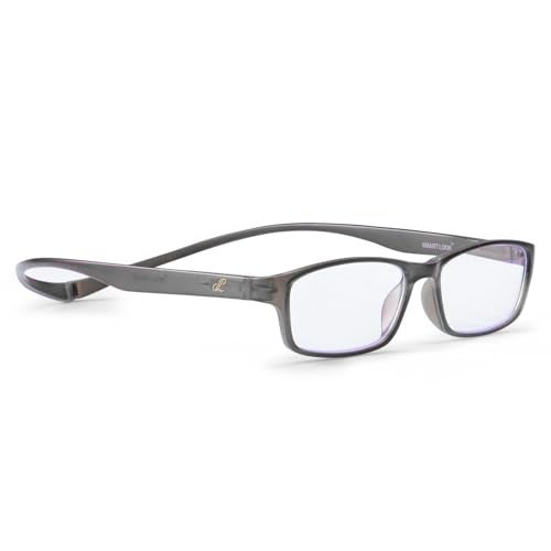 AEC OGFlex2 Magnetic Neck Resting Reading Glasses | Blue Light Blocking Spectacles | Portable Unisex Eyewear for Men & Women | (Grey, +1.50) - Image 4