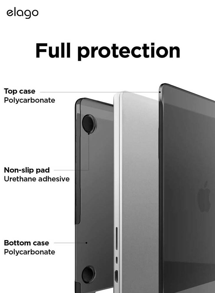 Elago Slim Hard for MacBook Pro 16 inch M2 Pro/ M2 Max (2023)/ M1 Pro/ M1 Max (2021) Case Cover Ultra Slim, Full Protection, Access to All Features - Dark Gray - Image 4