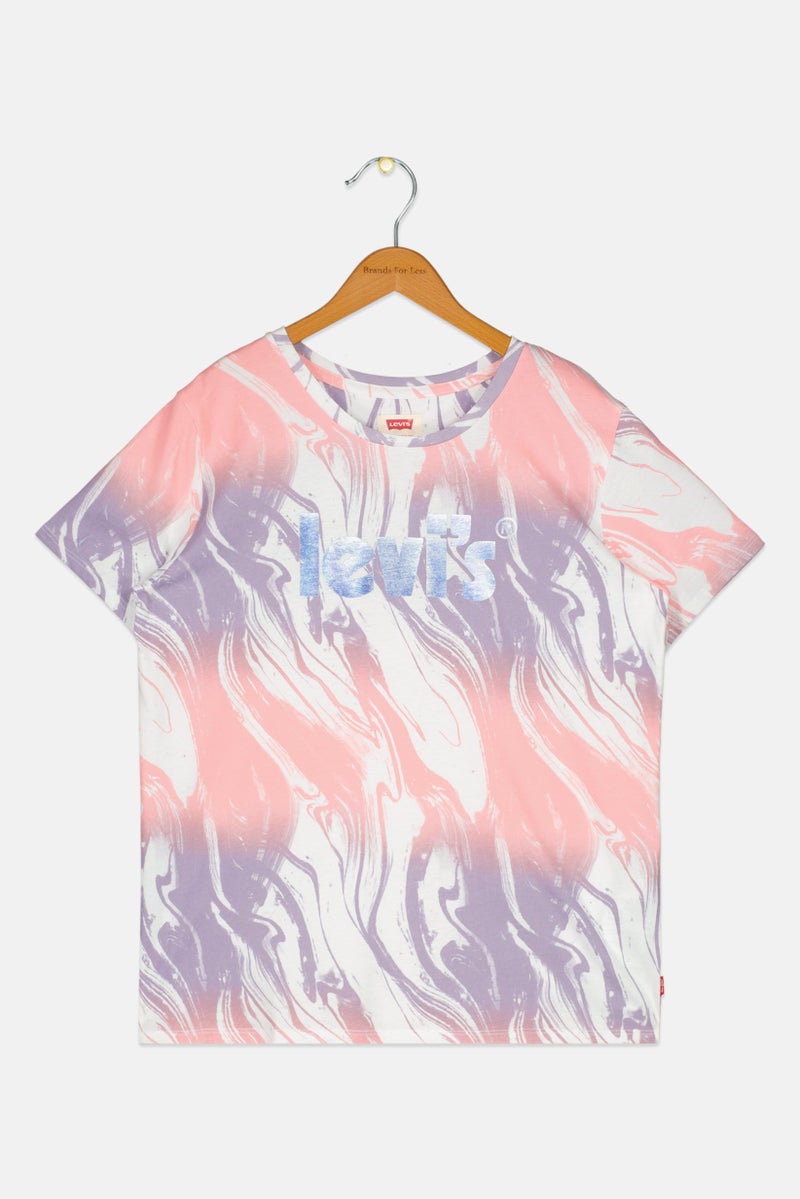 Levi's Kids Boy Abstract Print Short Sleeve T-Shirt, Multicolor - Image 2