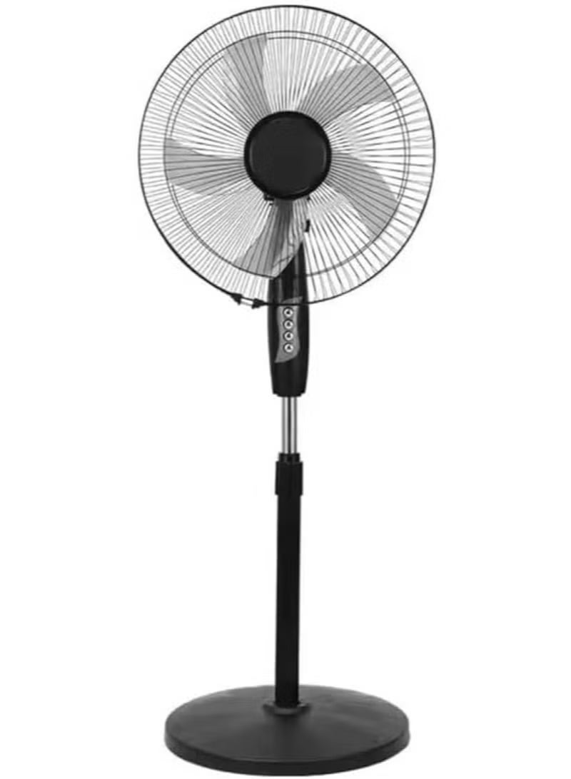 Pedestal fan 16 inch, 70 Watt, black, RE-704