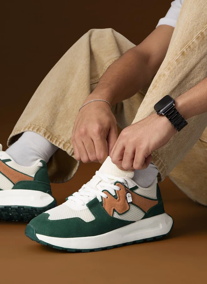 ذا سوليد ستور The Souled Store Men Colourblocked Low Top Sneakers