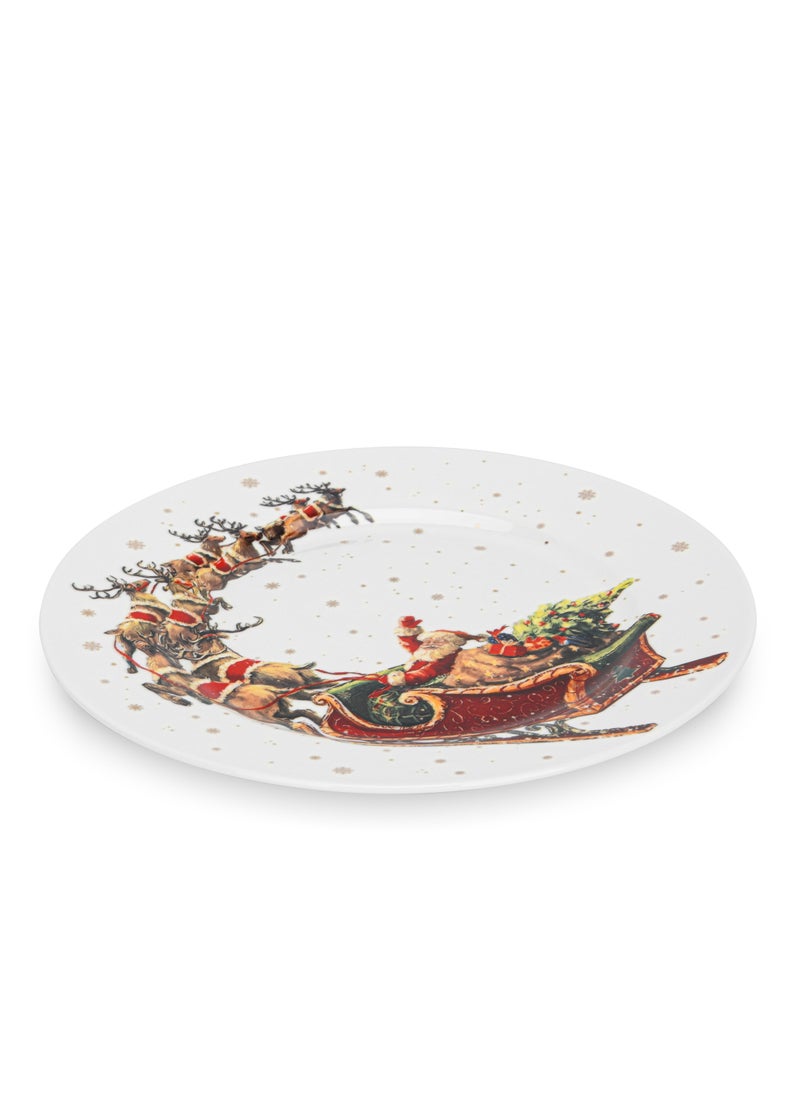 2-Piece Dinner Plate 19.5cm, Christmas Holiday Season Collection Dinnerware